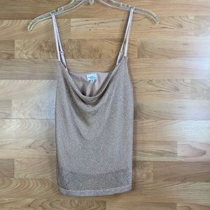 Madison & Berkeley XS Spaghetti Strap Metallic Mess Rosegold w/Dropneckl…